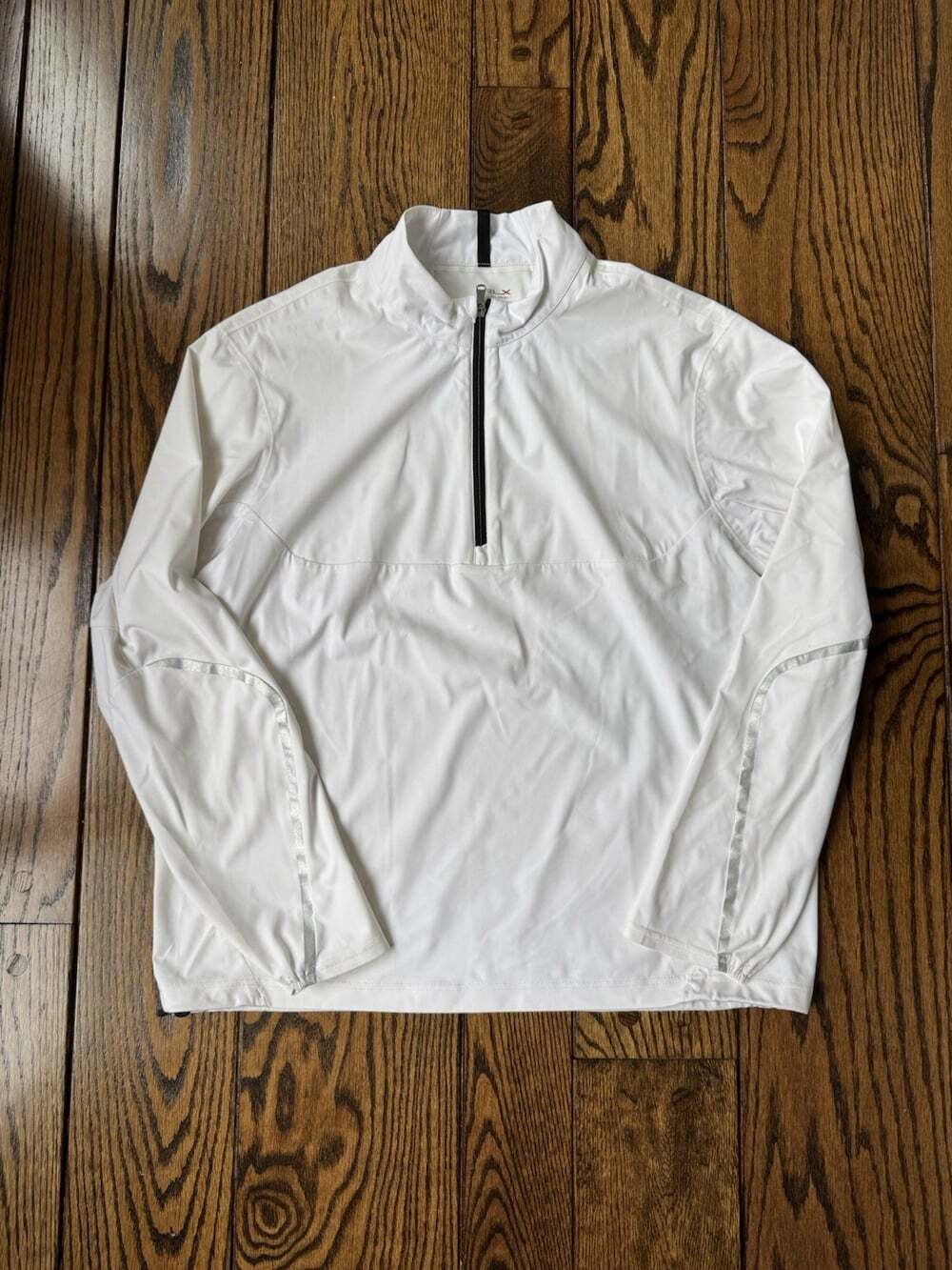 RLX Ralph Lauren Men's 1/4 Zip White Golf Windbreaker, Size L